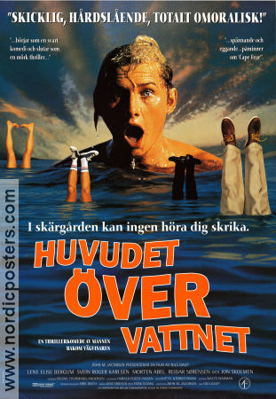 Huvudet över vattnet 1993 poster Lene Elise Bergum Svein Roger Karlsen Morten Abel Nils Gaup Norge Strand