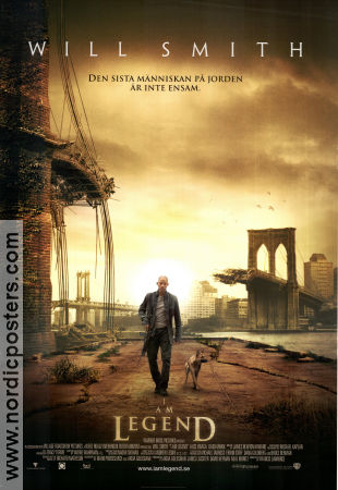 I Am Legend 2007 poster Will Smith Alice Braga Charlie Tahan Francis Lawrence Broar Hundar