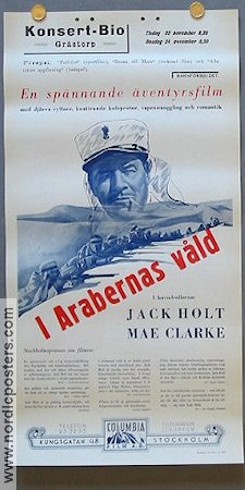 I arabernas våld 1937 poster Jack Holt