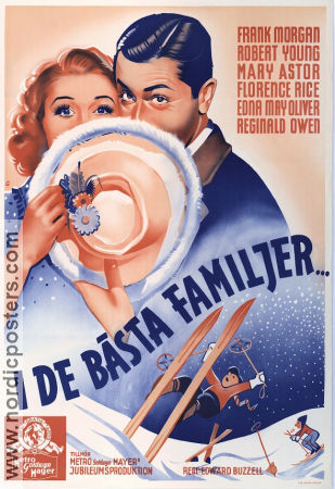 I de bästa familjer 1938 poster Robert Young Frank Morgan Mary Astor Edward Buzzell