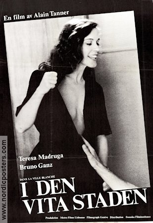 I den vita staden 1983 poster Teresa Madruga Alain Tanner