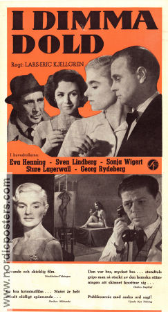 I dimma dold 1953 poster Sonja Wigert Eva Henning Sven Lindberg Sture Lagerwall Georg Rydeberg Lars-Eric Kjellgren Telefoner