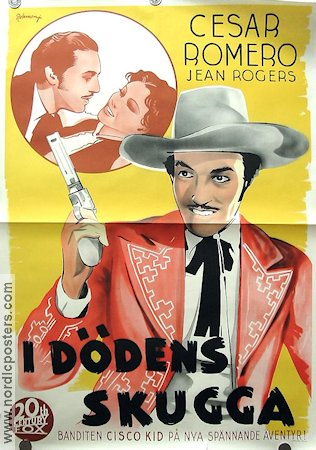 I dödens skugga 1940 poster Cesar Romero Jean Rogers Eric Rohman art