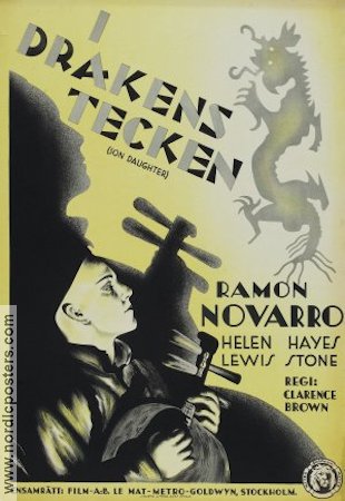I drakens tecken 1932 poster Ramon Navarro Asien