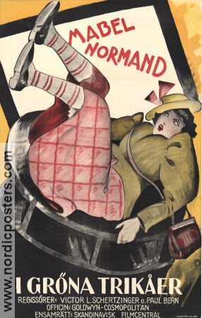 I gröna trikåer 1922 poster Mabel Normand Hugh Thompson Paul Bern
