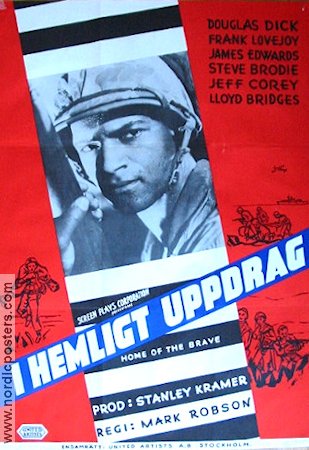 I hemligt uppdrag 1949 poster Douglas Dick Krig