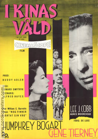 I Kinas våld 1955 poster Humphrey Bogart Gene Tierney Lee J Cobb Edward Dmytryk Asien