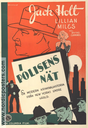 I polisens nät 1932 poster Jack Holt Lillian Miles Irving Cummings