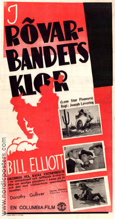 I rövarbandets klor 1939 poster Bill Elliott Dorothy Gulliver