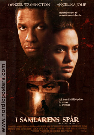 I samlarens spår 1999 poster Denzel Washington Angelina Jolie Queen Latifah Phillip Noyce