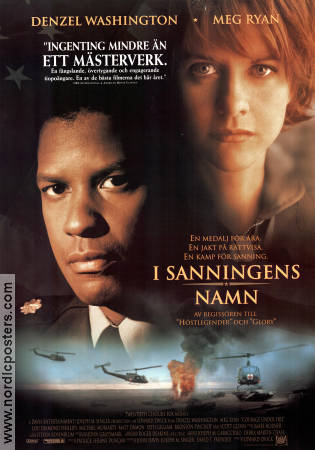 I sanningens namn 1996 poster Denzel Washington Meg Ryan Lou Diamond Phillips Edward Zwick