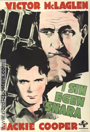 I sin egen snara 1939 poster Victor McLaglen Jackie Cooper Arthur Lubin