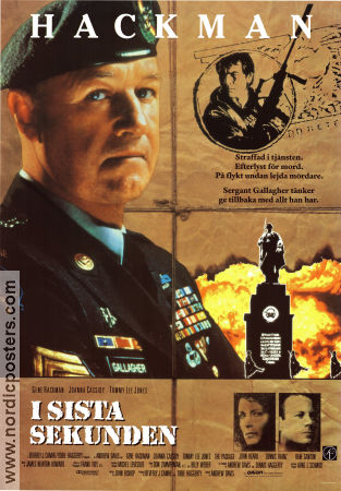 I sista sekunden 1989 poster Gene Hackman Tommy Lee Jones Joanna Cassidy Andrew Davis