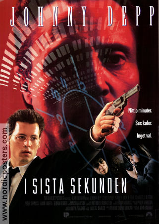 I sista sekunden 1995 poster Johnny Depp Christopher Walken Courtney Chase John Badham