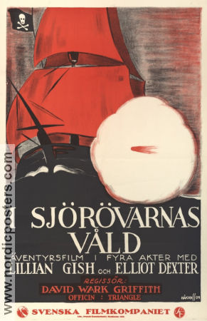 I sjörövarnas våld 1916 poster Lillian Gish Elliott Dexter Christy Cabanne