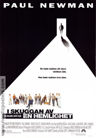 I skuggan av en hemlighet 1989 poster Paul Newman Dwight Schultz Bonnie Bedelia Roland Joffé