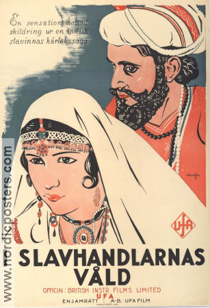 I slavhandlarnas våld 1928 poster Himanshu Rai Charu Roy Franz Osten