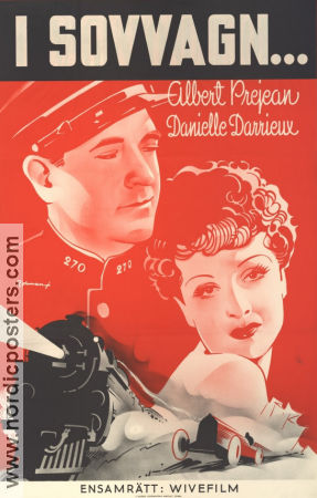 I sovvagn 1935 poster Albert Préjean Danielle Darrieux Richard Eichberg