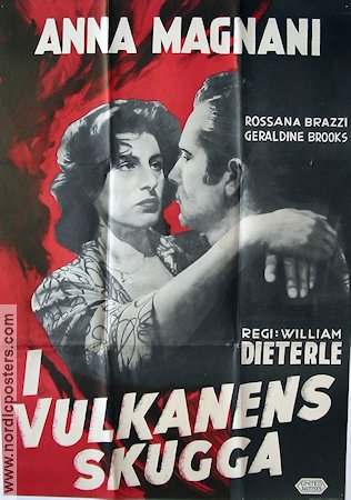 I vulkanens skugga 1953 poster Anna Magnani William Dieterle