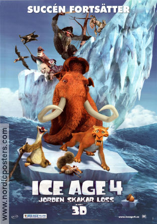 Ice Age 4 2012 poster Ray Romano Steve Martino Animerat