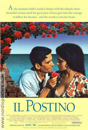 Il Postino 1995 poster Massimo Troisi Philippe Noiret Maria Grazia Cucinotta Michael Radford Romantik