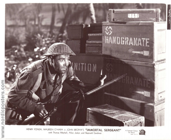 Immortal Sergeant 1943 filmfotos Henry Fonda Maureen O´Hara Thomas Mitchell John M Stahl