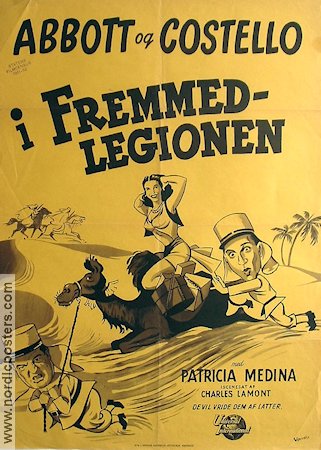 In the Foreign Legion 1951 poster Abbott and Costello
