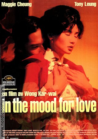 In the Mood for Love 2000 poster Maggie Cheung Tony Leung Kar-Wai Wong Filmen från: Hong Kong Romantik Asien