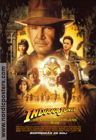 Indiana Jones och kristalldödskallens rike 2008 poster Harrison Ford Cate Blanchett Shia LaBeouf Steven Spielberg Hitta mer: Indiana Jones