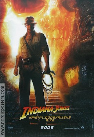 Indiana Jones och kristalldödskallens rike 2008 poster Harrison Ford Steven Spielberg