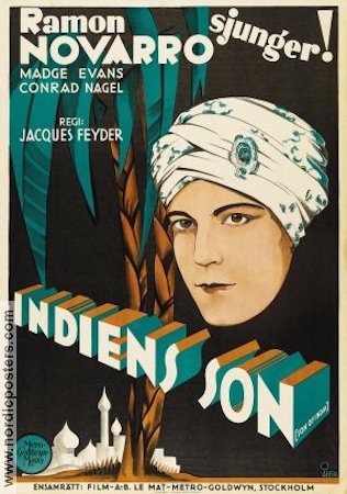 Indiens son 1931 poster Ramon Navarro Asien