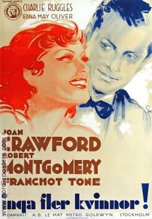 Inga fler kvinnor 1935 poster Joan Crawford Robert Montgomery