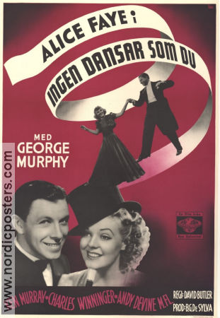 Ingen dansar som du 1937 poster Alice Faye George Murphy David Butler