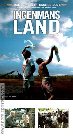 Ingenmansland 2001 poster Branko Djuric Rene Bitorajac Filip Sovagovic Danis Tanovic Filmen från: Bosnia