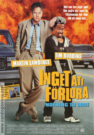 Inget att förlora 1997 poster Tim Robbins Martin Lawrence John C McGinley Steve Oedekerk Bilar och racing