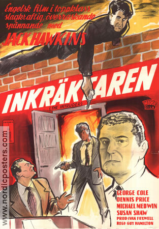 Inkräktaren 1953 poster Michael Ripper Jack Hawkins George Cole Dennis Price Guy Hamilton