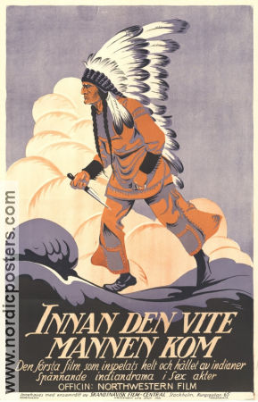 Innan den vite mannen kom 1920 poster Old Badger John E Maple