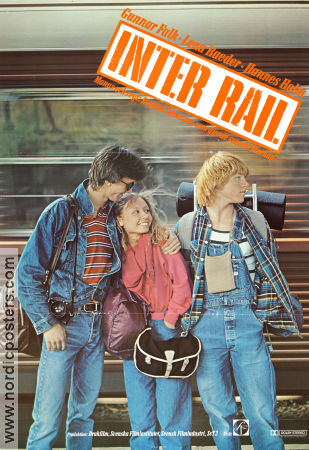 Inter Rail 1981 poster Nadala Batiste José Maria Canete Hannes Holm Birgitta Svensson Resor Tåg