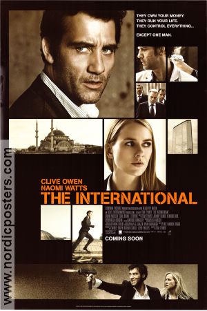 The International 2009 poster Clive Owen Naomi Watts Tom Tykwer