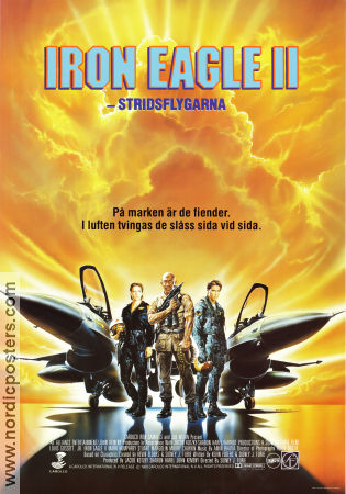 Iron Eagle 2 1988 poster Louis Gossett Mark Humphrey Stuart Margolin Sidney J Furie Flyg