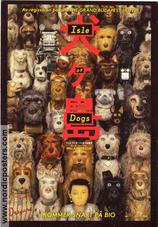 Isle of Dogs 2018 poster Bryan Cranston Koyu Rankin Edward Norton Wes Anderson Hundar Animerat