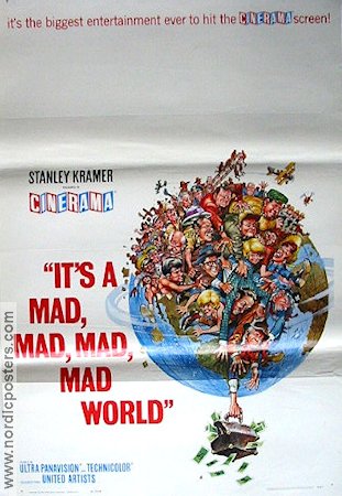 It´s a Mad Mad Mad Mad World 1964 poster Spencer Tracy Mickey Rooney Peter Falk