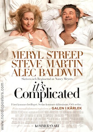 It´s Complicated 2009 poster Meryl Streep Alec Baldwin Steve Martin Nancy MeyersNancy Meyers