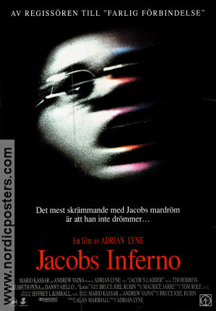 Jacobs inferno 1990 poster Tim Robbins Danny Aiello Adrian Lyne