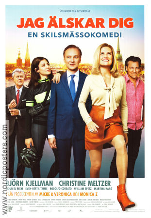 Jag älskar dig en skilsmässokomedi 2016 poster Anton Forsdik Björn Kjellman Christine Meltzer Sven-Bertil Taube Nour el Refai Johan Brisinger