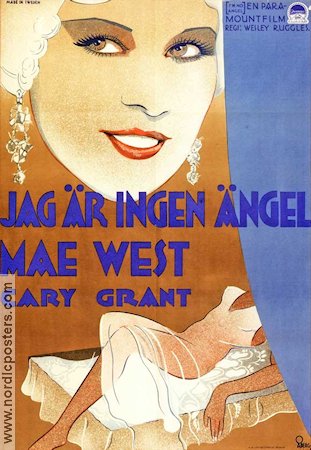 Jag är ingen ängel 1933 poster Mae West Cary Grant