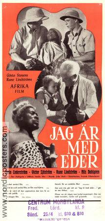 Jag är med eder 1947 poster Victor Sjöström Rune Lindström Carin Cederström Gösta Stevens