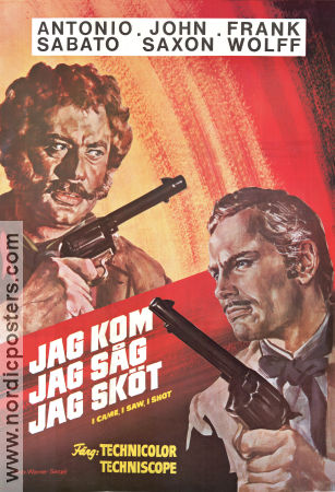 Jag kom jag såg jag sköt 1968 poster Antonio Sabato John Saxon Frank Wolff Enzo G Castellari