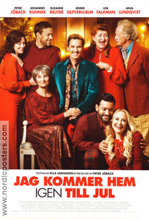 Jag kommer hem igen till jul 2019 poster Peter Jöback Johannes Kuhnke Suzanne Reuter Ella Lemhagen Helger Musikaler