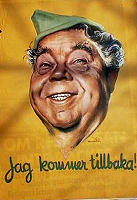 Jag kommer tillbaka 1958 poster Edvard Persson